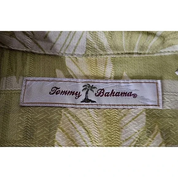 TOMMY BAHAMA Hawaiian Shirt 100% Silk Multi Color Floral Men's Size Large - Picture 5 of 11